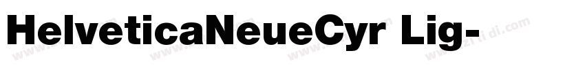 HelveticaNeueCyr Lig字体转换